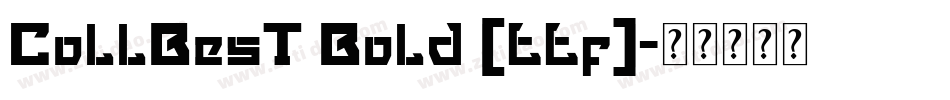 CollBesT Bold (ttf)字体转换